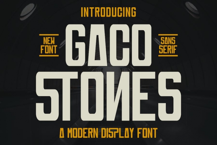 Gaco Stones Modern Font Font Download