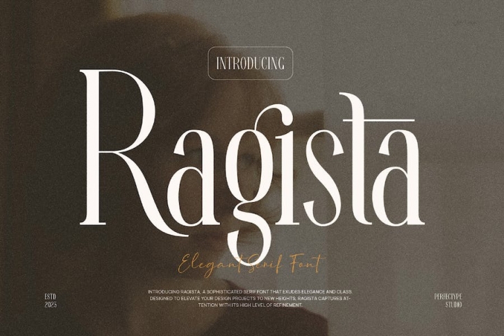 Ragista Elegant Ligature Serif Font Typeface Font Download