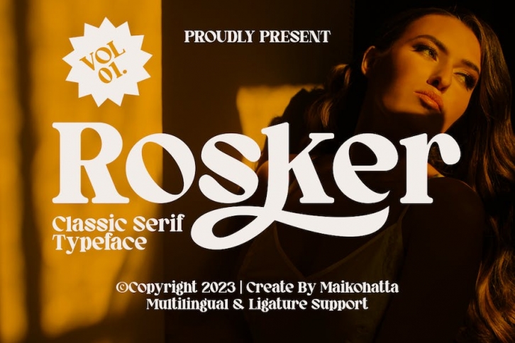 Rosker - Classic Serif Typeface Font Download