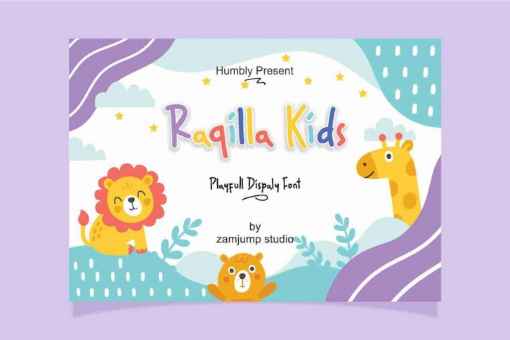 Raqilla Kids - Playful Display Font Font Download