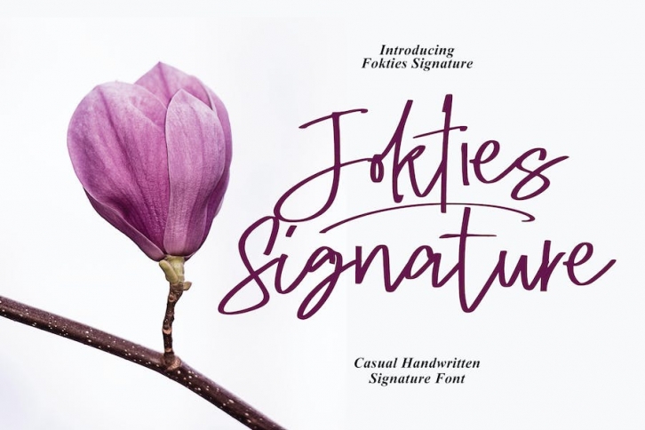 Fokties - Casual Signature Brush Font Download