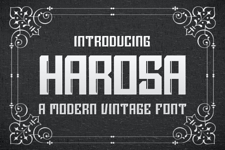 Harosa - Modern Vintage Font Font Download