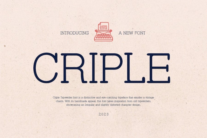 Criple - Unique Serif Font Font Download