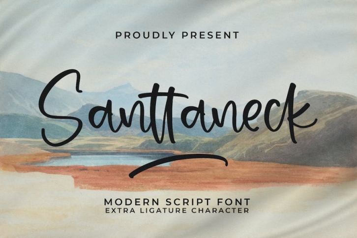 Santtaneck Font Download