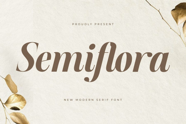 Semiflora New Modern Serif Font Font Download