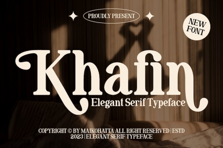 Khafin - Elegant Serif Typeface Font Download