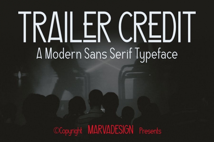 Trailer Credit - A Modern Sans Serif Font Font Download