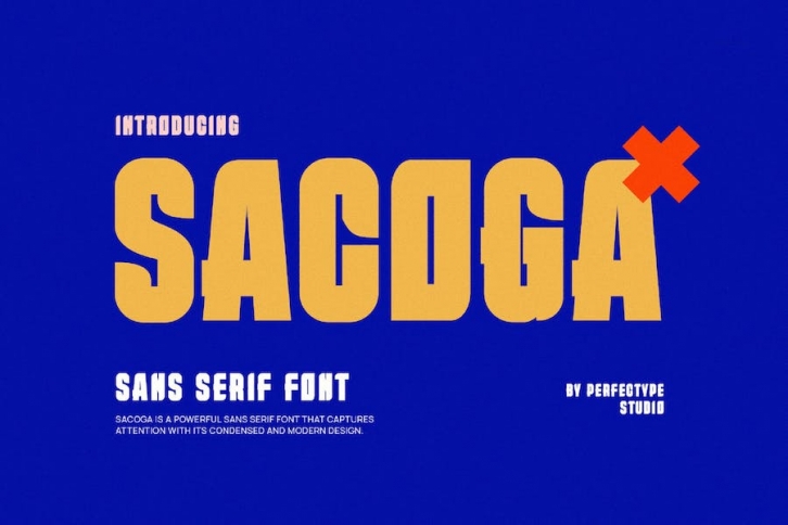 Sacoga Modern Futuristic Sans Serif Font Font Download
