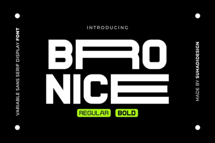 Bronice Extended Width Font Font Download