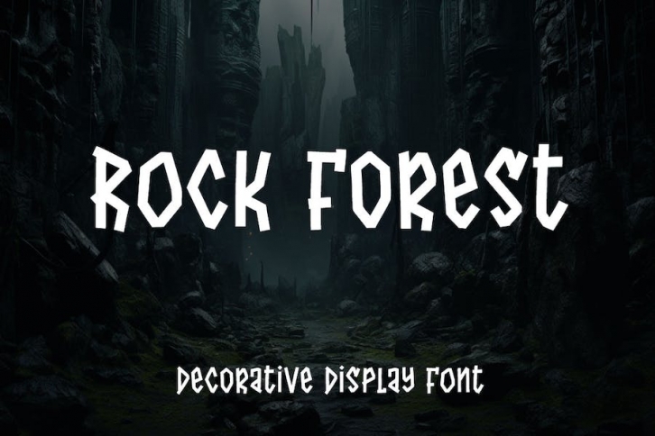 Rock Forest - Decorative Font Font Download