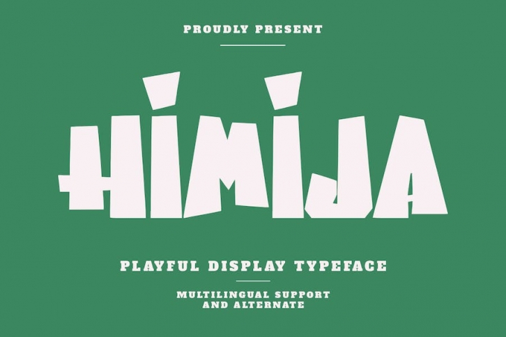 Himija Playful Display Typeface Font Download