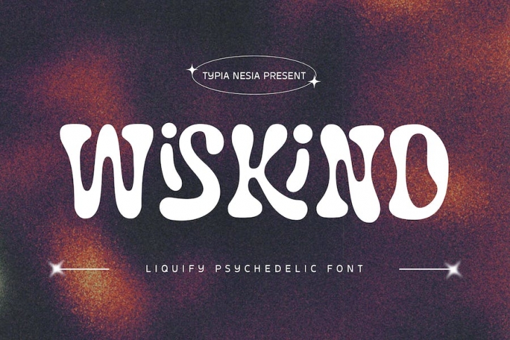 Wiskind - Liquify Psychedelic Font Font Download