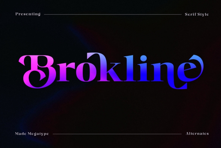 Brokline Font Font Download