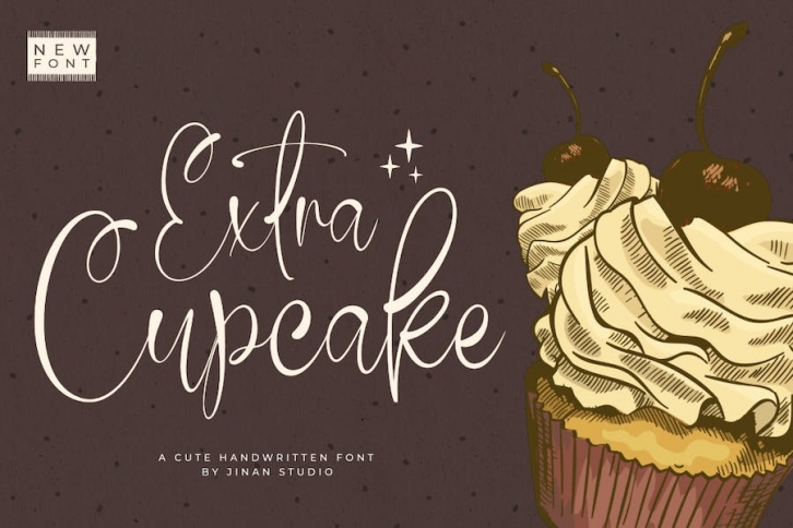 Extra Cupcake - Script Font Font Download