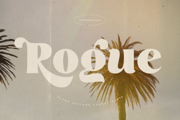 Rogue - Retro Vintage Cinematic Font Font Download