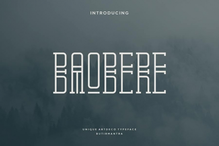 Baobere - Artdeco Font Font Download