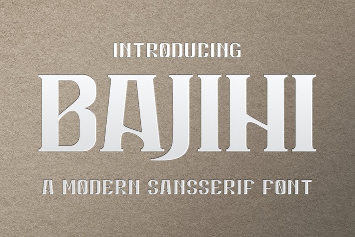 Bajihi - Sansserif Font Font Download