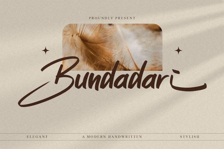 Bundadari - A Modern Handwritten Font Download
