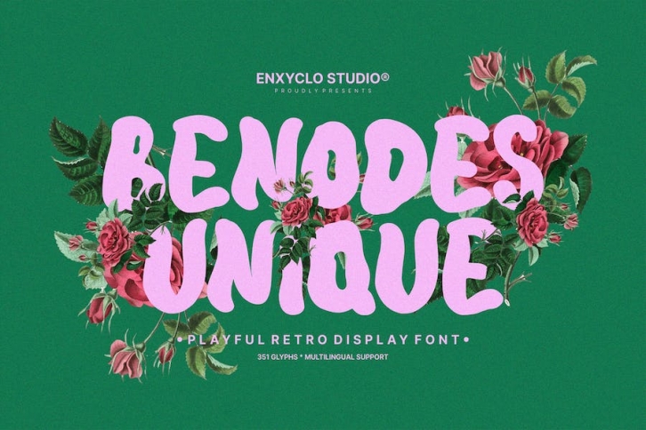 NCL Benodes Unique - Playful Retro Display Font Font Download