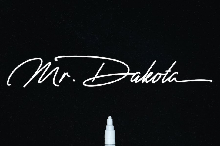 Mr. Dakota - Signature Script Font Download