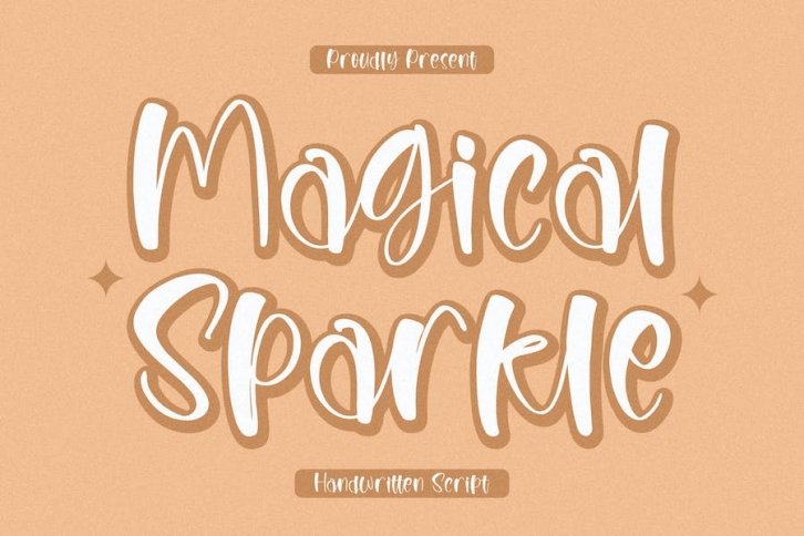 Magical Sparkle Handwritten Script Font Font Download