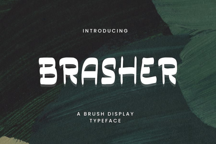 Basher - A Brush Display Typeface Font Download