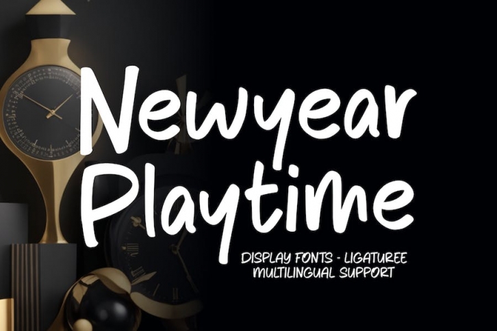 Newyear Playtime - Display Font Download