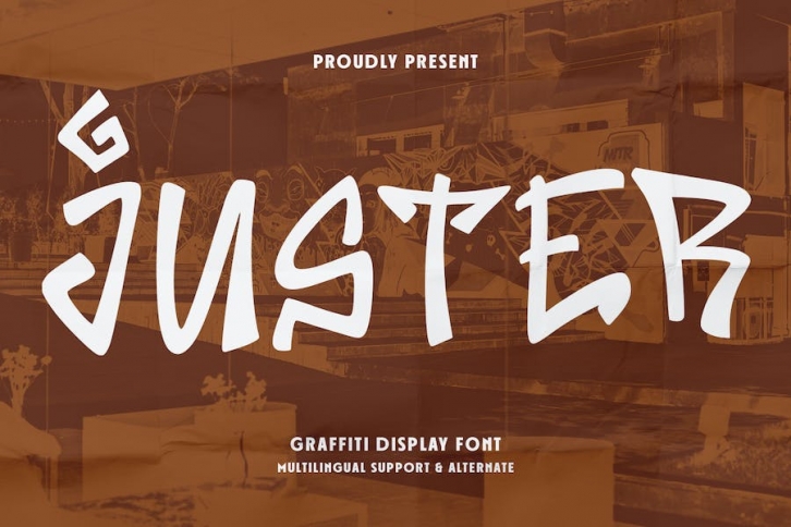 Juster Graffiti Display Font Font Download