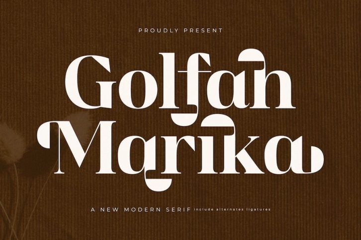 Golfah Marika A New Modern Serif Font Font Download