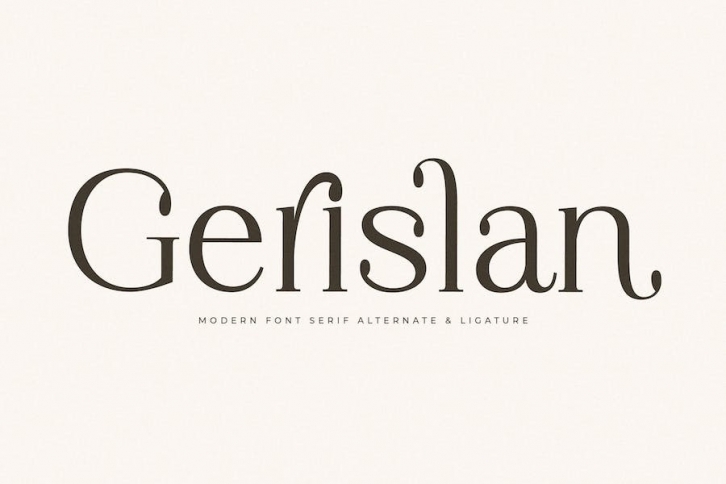 Gerislan Modern Serif Font Font Download