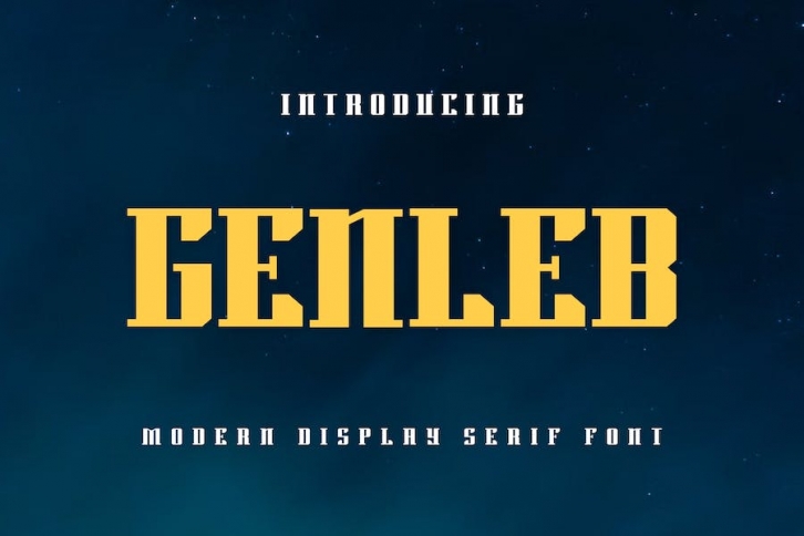 Genleb - Modern Sport Font Font Download