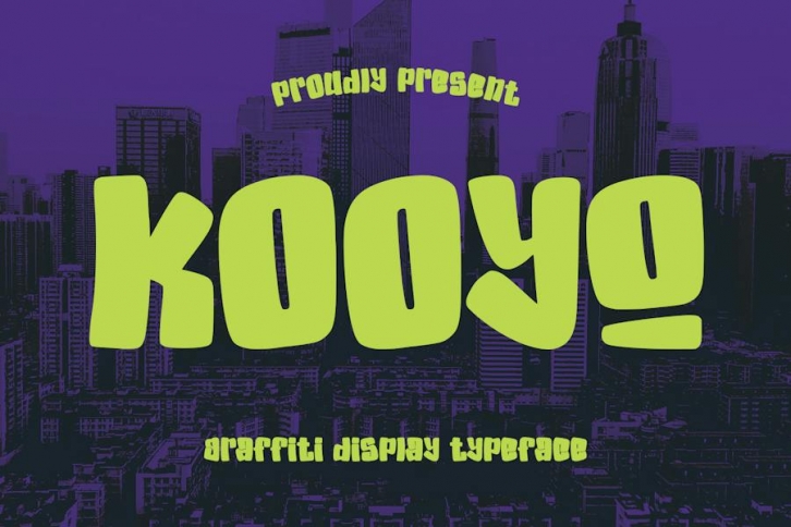 Kooyo Graffiti Display Typeface Font Download