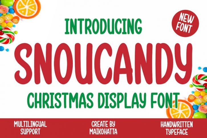 Snoucandy - Christmas Display Font Font Download