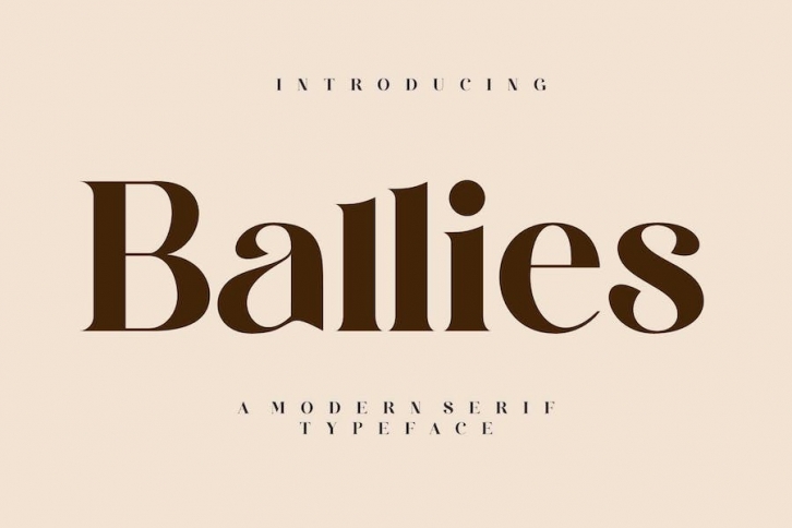 Ballies Modern Serif Typeface Font Download