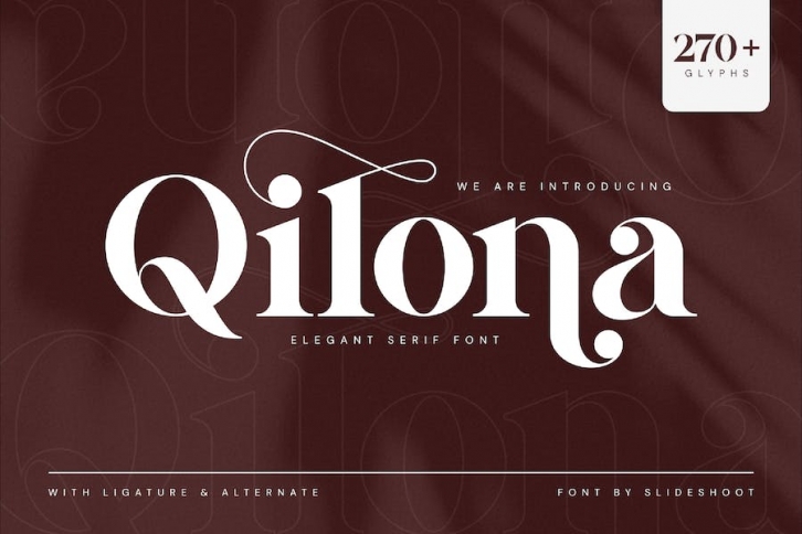 Qilona Elegant Serif Font Font Download