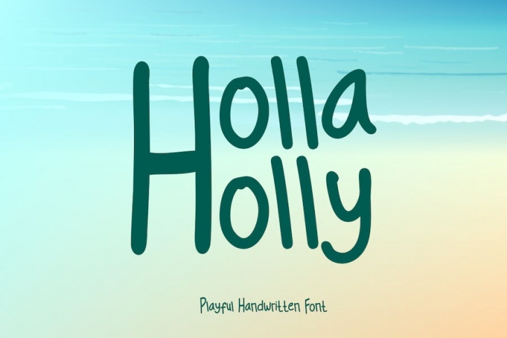 HollaHolly - A Playful Font Font Download