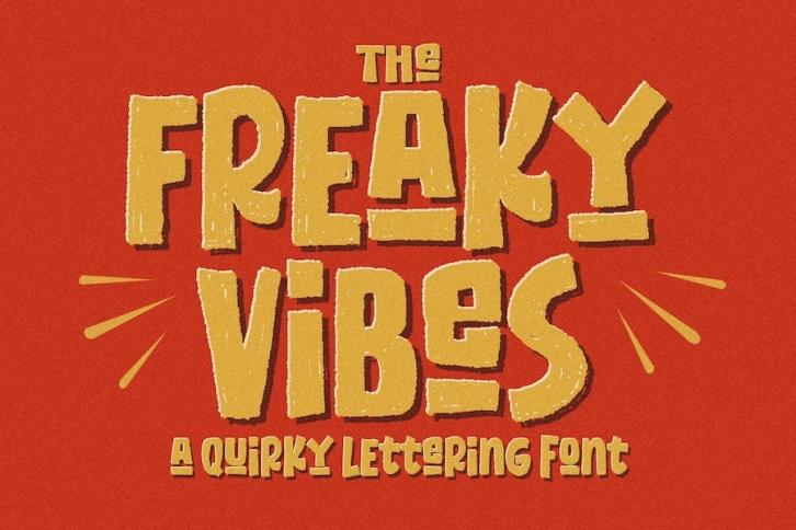 Freaky Vibes a Quirky Lettering Font Font Download