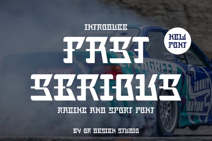 Fast Serious - Racing & Speed Font Font Download