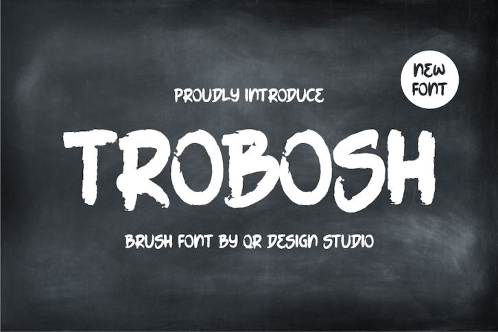 Trobosh - Brush Font Font Download