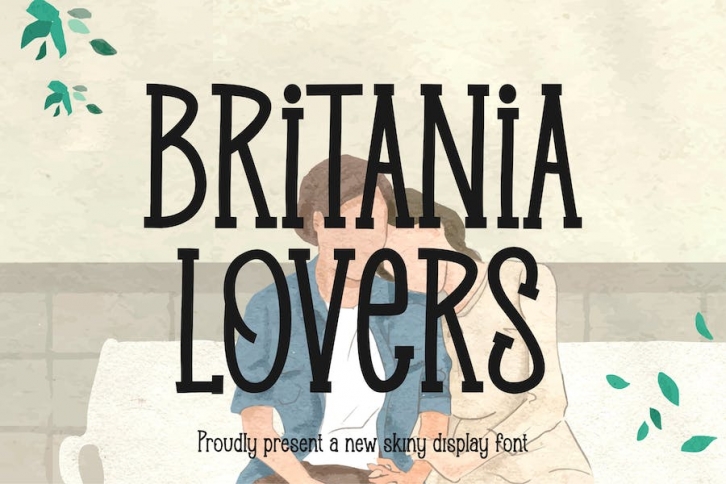 Britania Lovers - Cute Display Font Font Download