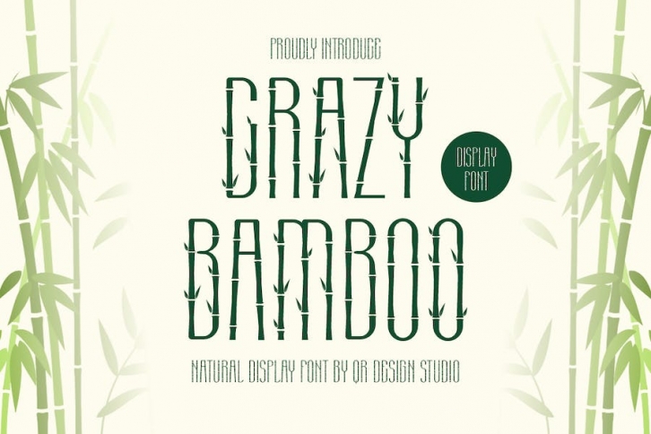 Crazy Bamboo - Nature Font Font Download