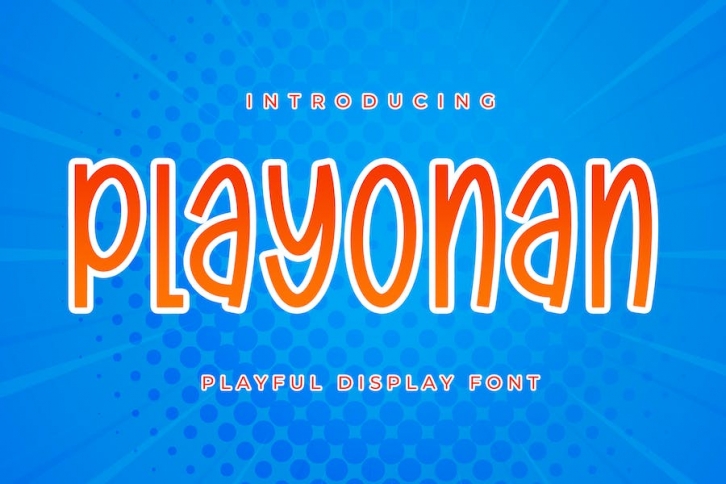 Playonan - Playful Display Font Font Download