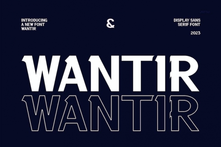 Wantir - Modern Sans Serif Font Download