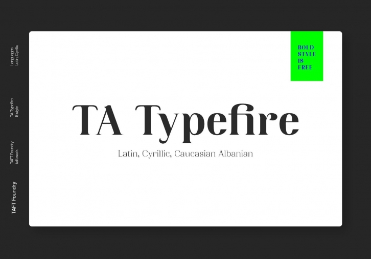 TA Typefire Font Font Download