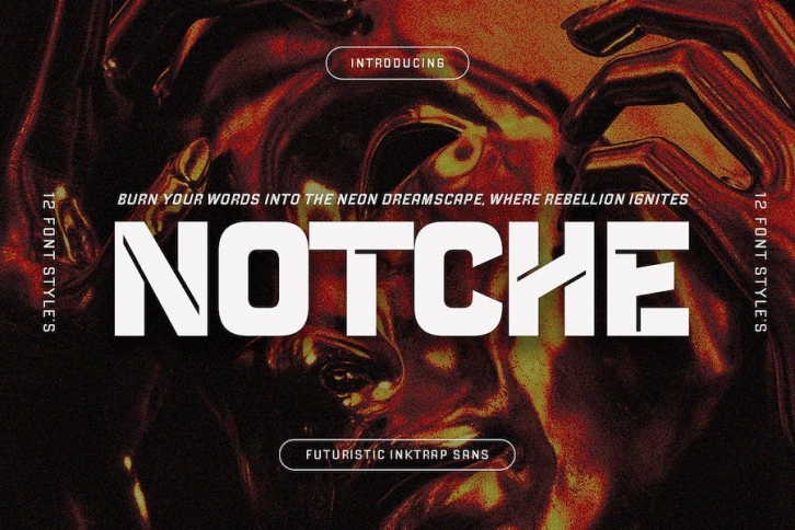 Notche - Futuristic Sans Font Download