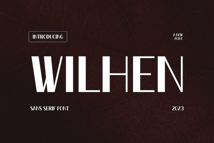 Wilhen - Modern Sans Serif Font Download