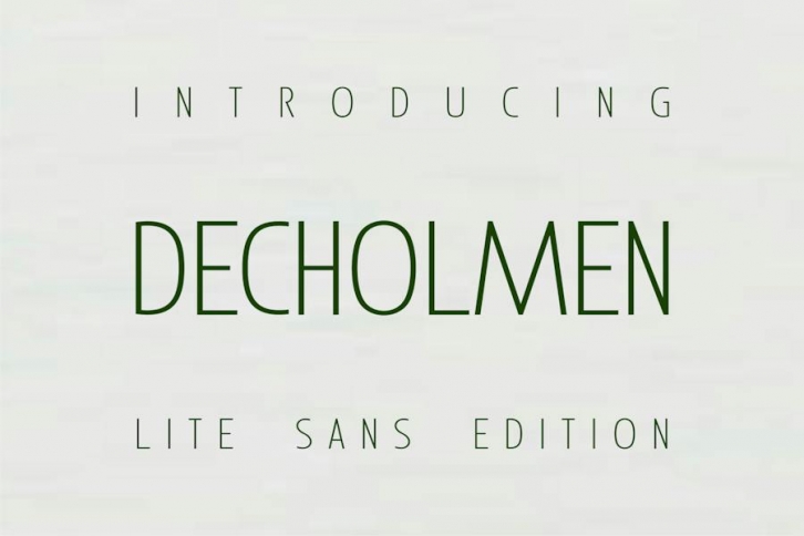 Decholmen Lite Font Font Download