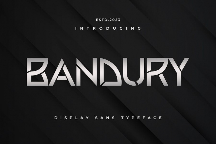 BANDURY - Display Sans Typeface Font Download