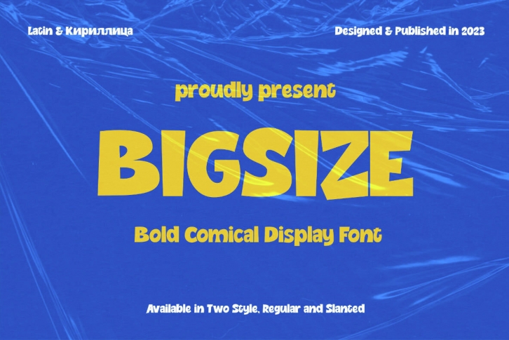 Bigsize Font Font Download