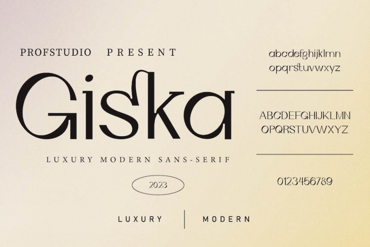 Giska - Luxury Modern Sans-Serif Font Download